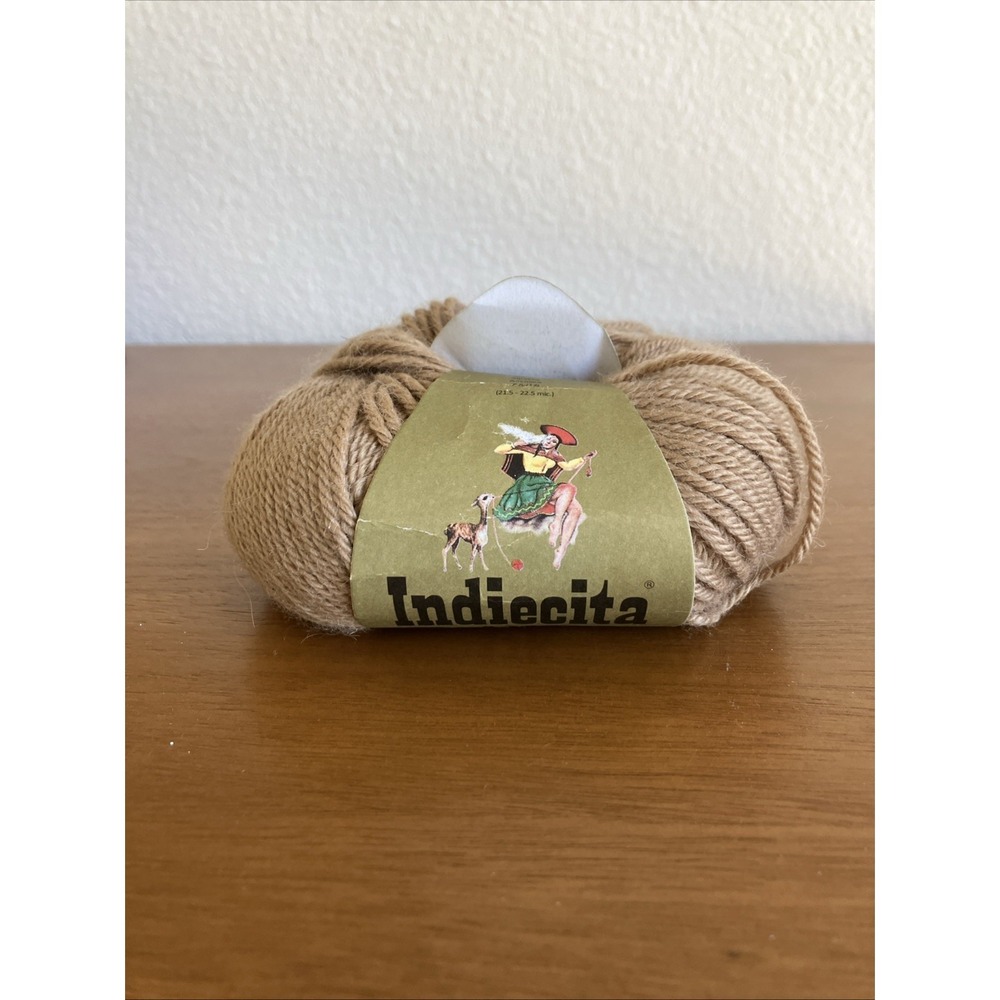 Michell Indiecita DK Luxurious Baby Alpaca Yarn Color 203 Dye Lot 440 NOS‎ Brown
